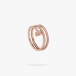 CARTIER Juste un Clou ring double half-paved