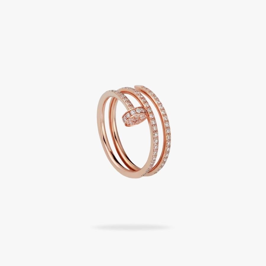 CEL-R-CAR-048.jpg CARTIER Juste un Clou ring double half-paved - Image 1