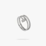CARTIER Juste un Clou ring double half-paved