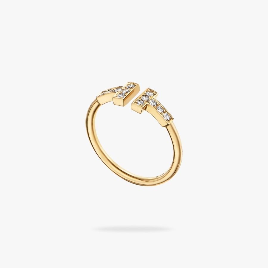CEL-R-TIF-005.jpg Tiffany and Co TIFFANY T Diamond Wire Ring - Image 1