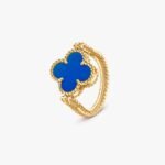 Van Cleef and Arpels Vintage Alhambra reversible ring