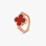 Van Cleef and Arpels Vintage Alhambra reversible ring