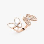 Van Cleef and Arpels Two Butterfly Between the Finger ring