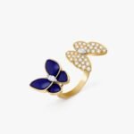 Van Cleef and Arpels Two Butterfly Between the Finger ring