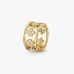 Van Cleef and Arpels Perlée clovers ring medium model