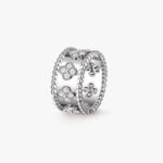 Van Cleef and Arpels Perlée clovers ring medium model