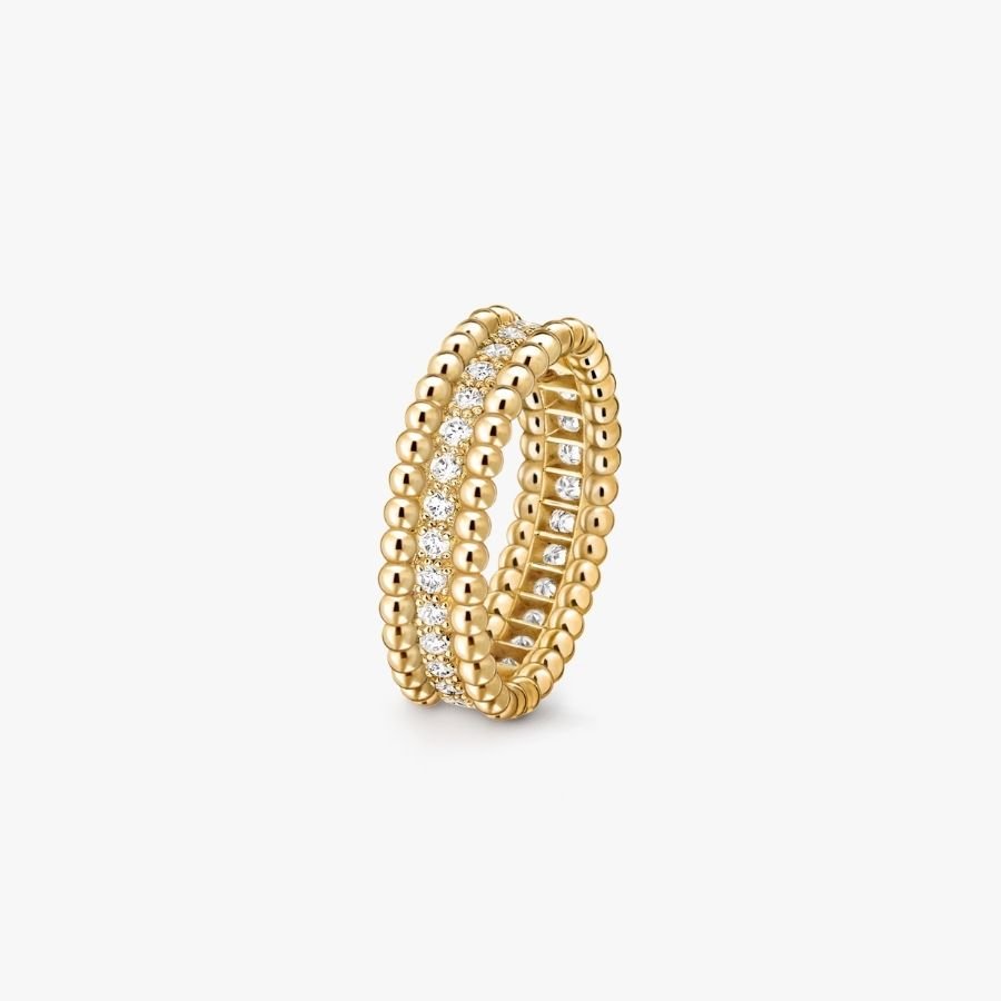 CEL-R-VCA-046.jpg Van Cleef and Arpels Perlée diamonds ring 1 row - Image 1
