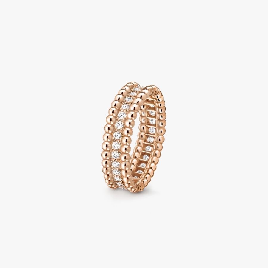 CEL-R-VCA-047.jpg Van Cleef and Arpels Perlée diamonds ring 1 row - Image 1