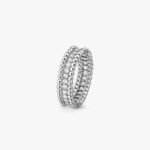 Van Cleef and Arpels Perlée diamonds ring 1 row