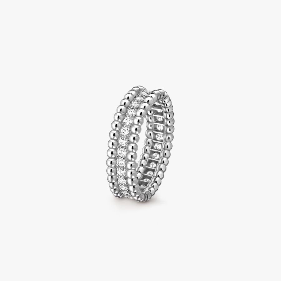 CEL-R-VCA-048.jpg Van Cleef and Arpels Perlée diamonds ring 1 row - Image 1
