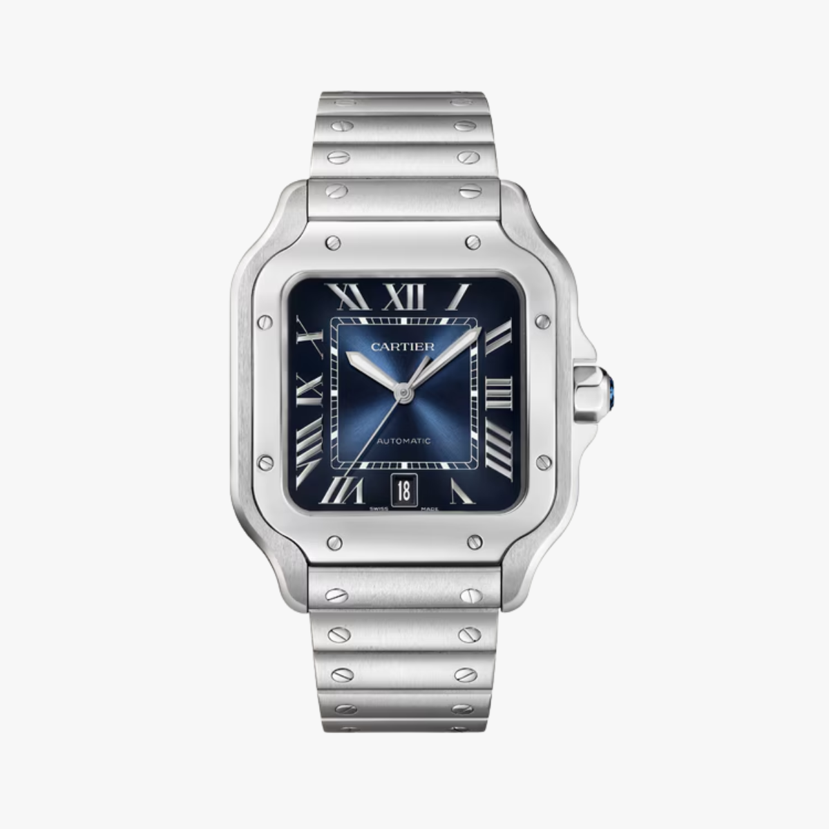 CEL-W-CAR-063.png CARTIER Santos de Cartier watch Large model 47.5 mm x 39.8 mm - Image 1