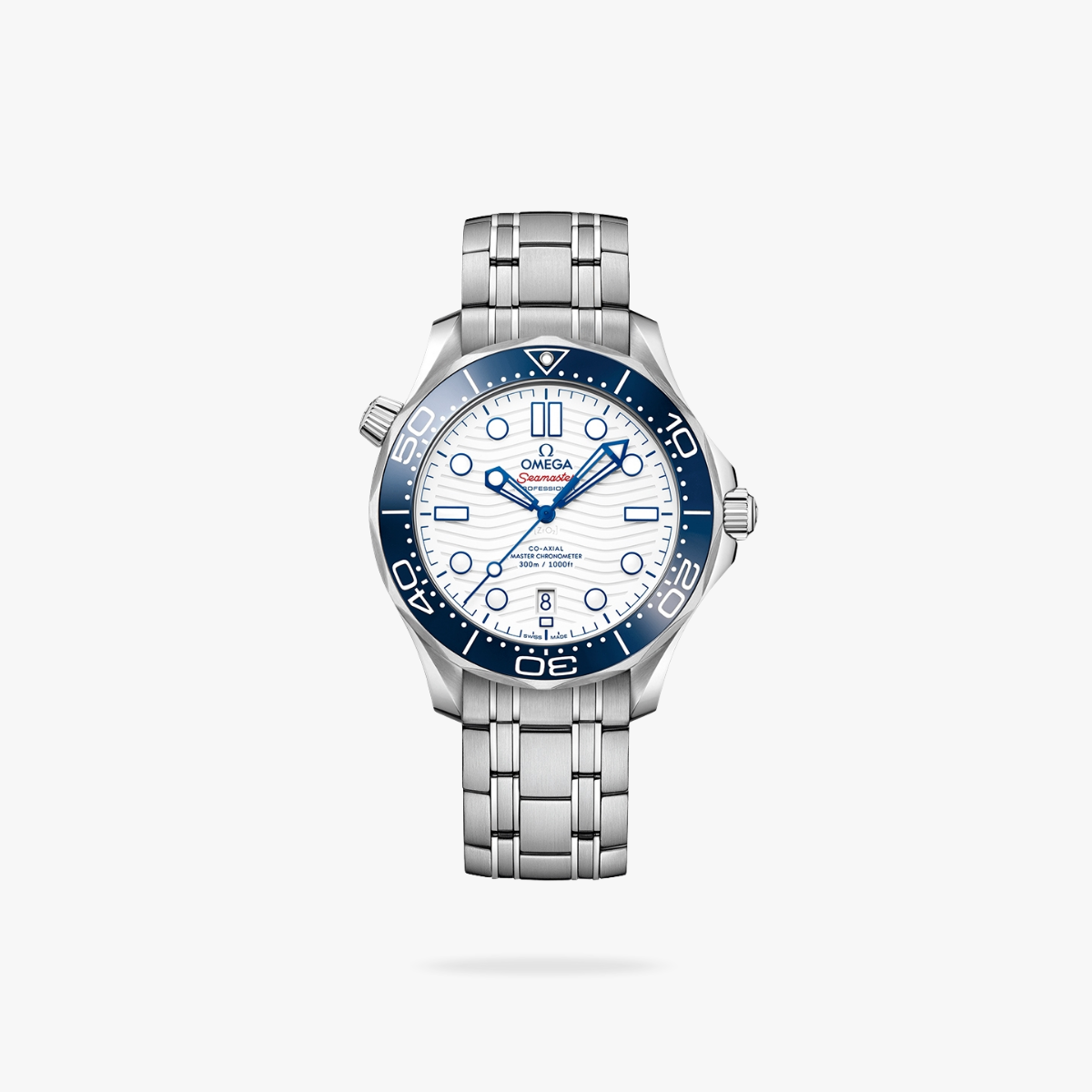 CEL-W-OM-008.png Omega Seamaster Diver 300M 42mm Steel On Steel Blue White Dial - Image 1