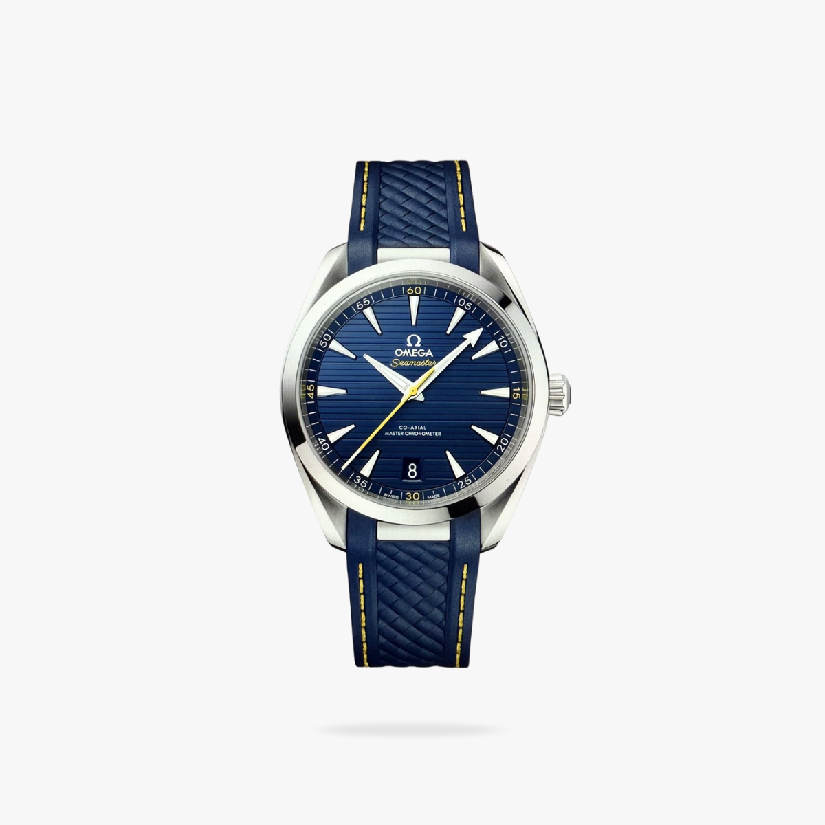 CEL-W-OM-017.png Omega Seamaster Aqua Terra 150M 41mm Steel On Rubber Strap Blue Dial - Image 1