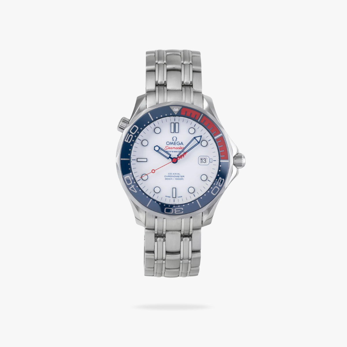 CEL-W-OM-032.png Omega Seamaster Diver 300M 41mm Steel On Steel White Dial - Image 1