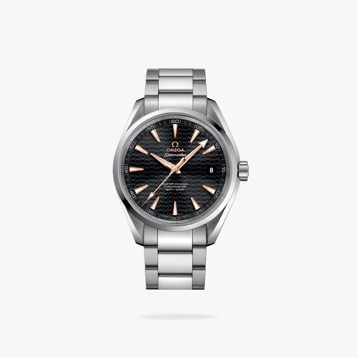CEL-W-OM-051.png Omega Seamaster Aqua Terra 150M 41mm Steel On Steel Black Dial - Image 1