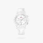 Omega Speedmaster White Side Of The Moon 44mm White Ceramic On Leather Strap White Dial