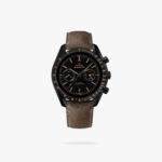 Omega Speedmaster Dark Side Of The Moon Apollo 8 44mm Black Ceramic On Leather Strap Black Dial