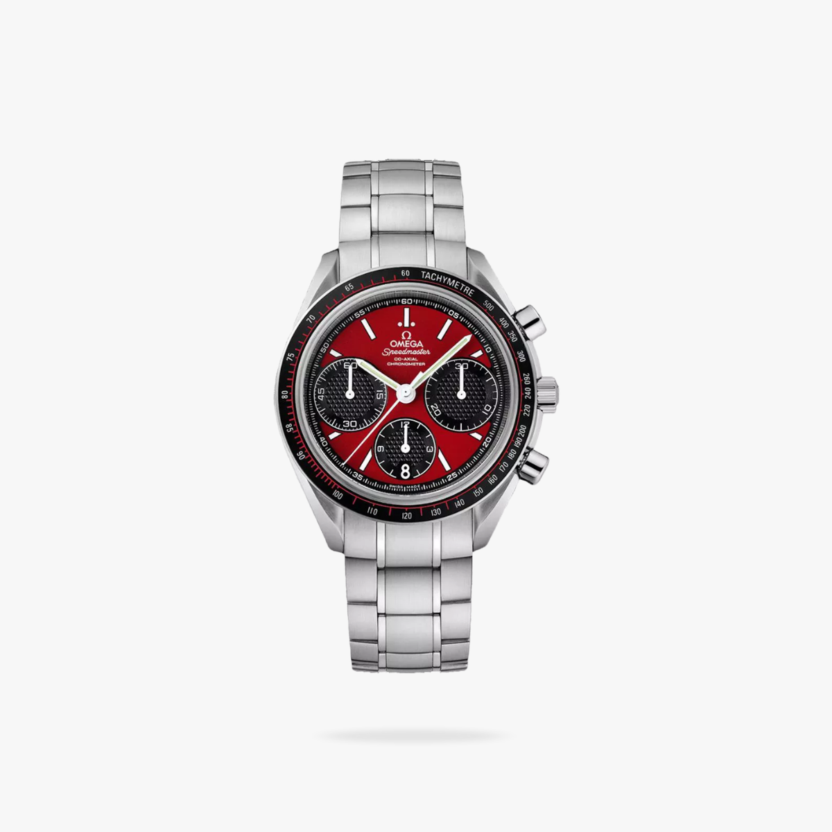 CEL-W-OM-071.png Omega Speedmaster Racing 40mm Steel On Steel Red Dial - Image 1