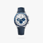 Omega Speedmaster Silver Snoopy Award 50th Anniversary 42mm Steel On Nylon Strap Silver Dial