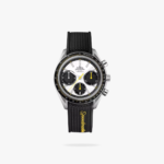 Omega Speedmaster Racing 40mm Steel On Rubber Strap White Dial