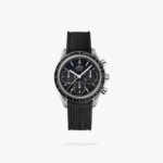 Omega Speedmaster Racing 40mm Steel On Rubber Strap Black Dial
