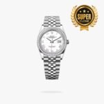 [Super Clone] Rolex Datejust 36 mm Jubilee Brilliant diamond set Bezel White Dial 126284RBR