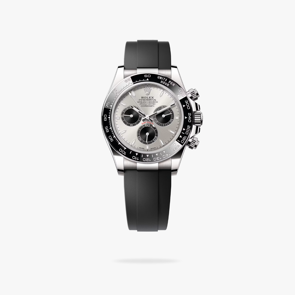 CEL-W-RL-033.png Rolex Cosmograph Daytona 40 mm Oysterflex Ceramic Bezel Steel and bright black Dial 126519LN - Image 1