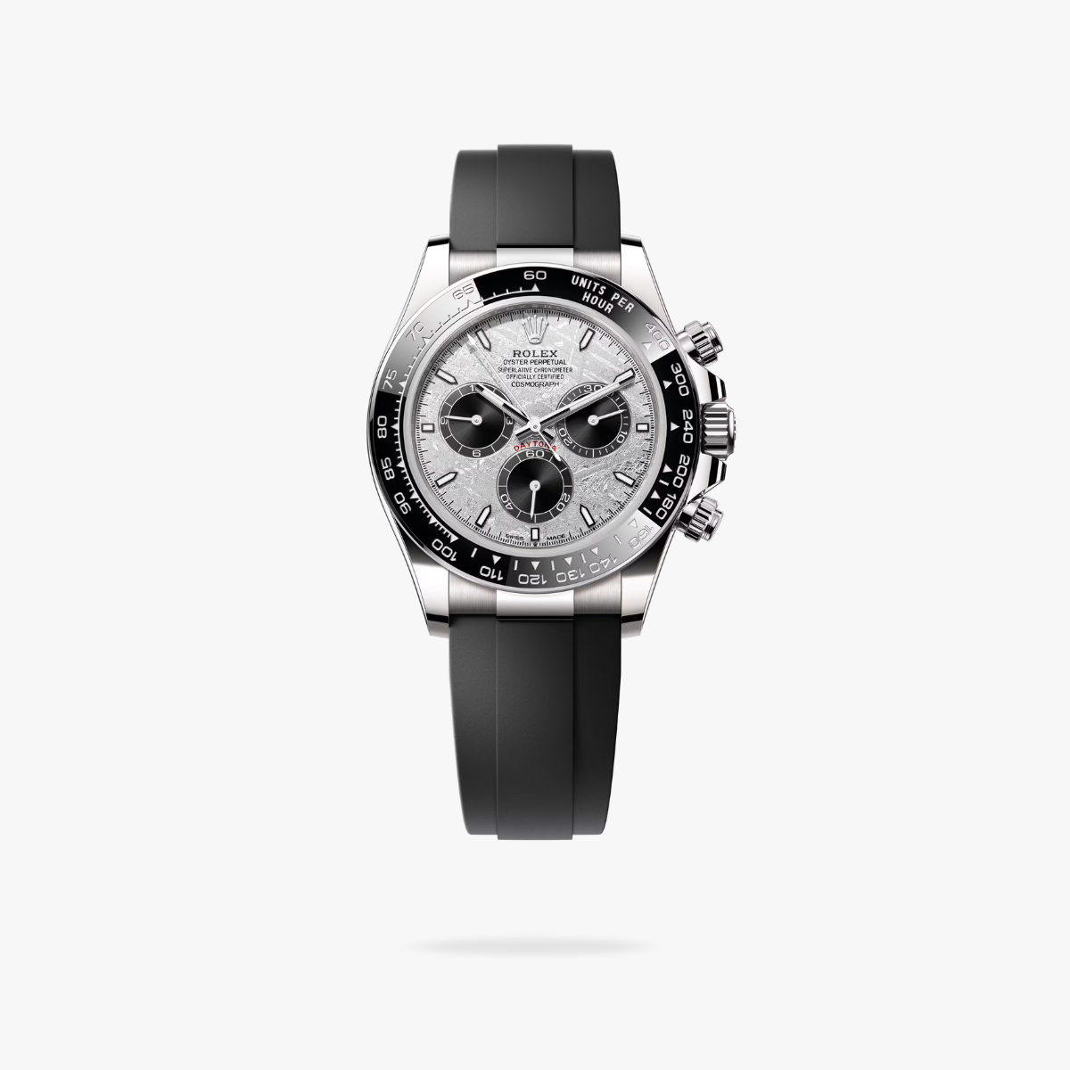 CEL-W-RL-034.png Rolex Cosmograph Daytona 40 mm Oysterflex Ceramic Bezel Meteorite and black Dial 126519LN - Image 1