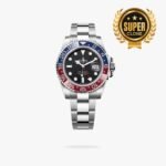 [Super Clone] Rolex GMT Master II 40 mm Oyster Red and blue Bezel Black Dial 126710BLRO