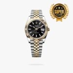 [Super Clone] Rolex Datejust 41 mm Jubilee Fluted Bezel Bright black Dial 126333