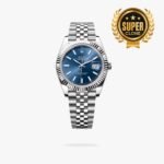 [Super Clone] Rolex Datejust 41 mm Jubilee Fluted Bezel Bright blue Dial 126334