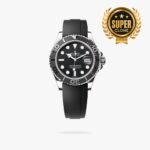 [Super Clone] Rolex Yacht Master 42 mm Oysterflex Black ceramic Bezel Bright black Dial 226659