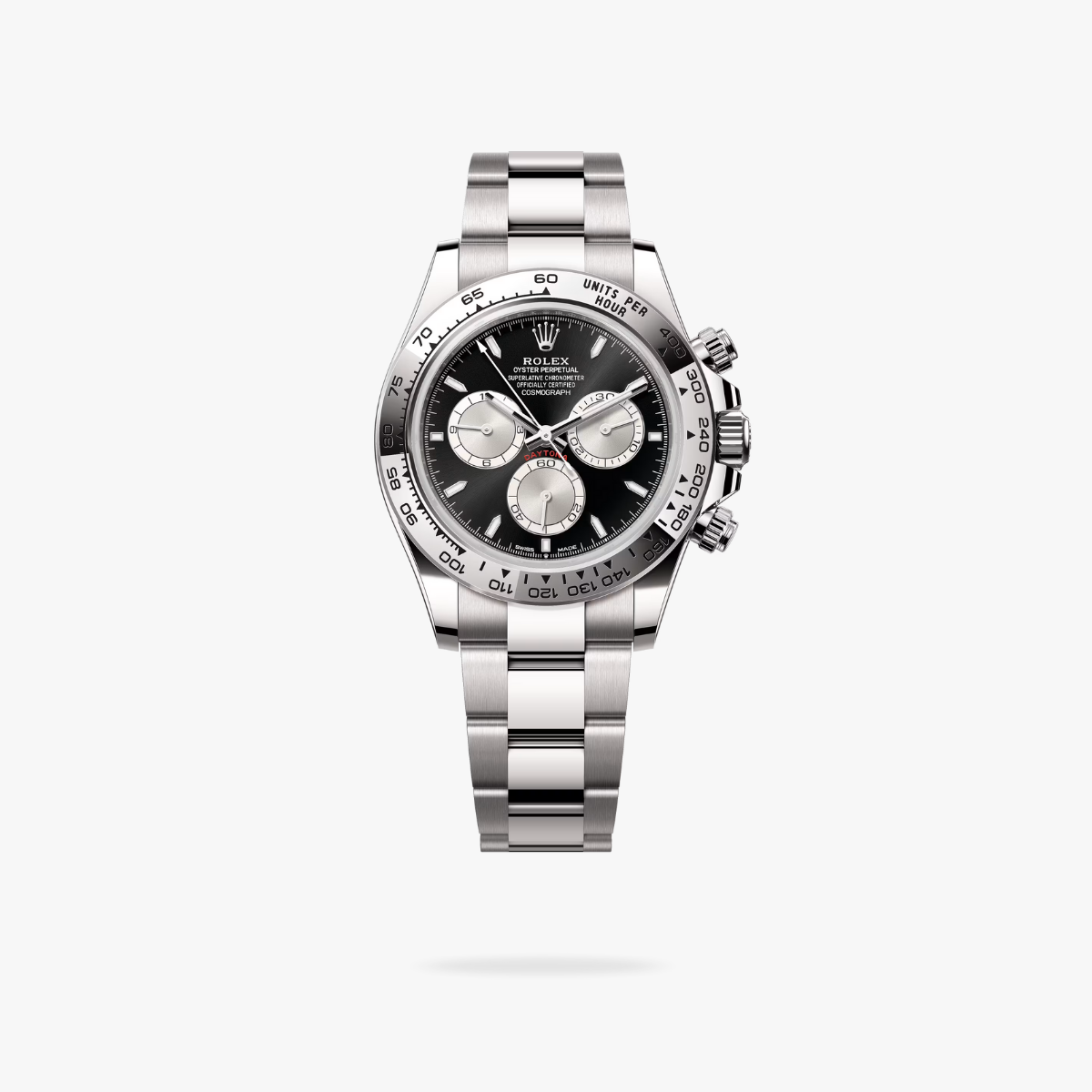 CEL-W-RL-057.png Rolex Cosmograph Daytona 40 mm Oystersteel Steel Bezel Bright black and steel Dial 126509 - Image 1