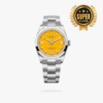 [Super Clone] Rolex Oyster Perpetual 41 mm Oyster Trapeze Bezel Yellow Dial