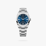 Rolex Oyster Perpetual 36 mm Oyster Trapeze Bezel Blue Dial
