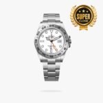 [Super Clone] Rolex Explorer II 42 mm Oyster Silver Bezel White Dial 226570
