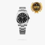 [Super Clone] Rolex Oyster Perpetual 36 mm Oyster Trapeze Bezel Black Dial 126000