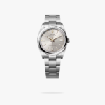Rolex Oyster Perpetual 36 mm Oyster Trapeze Bezel Silver Dial 126000