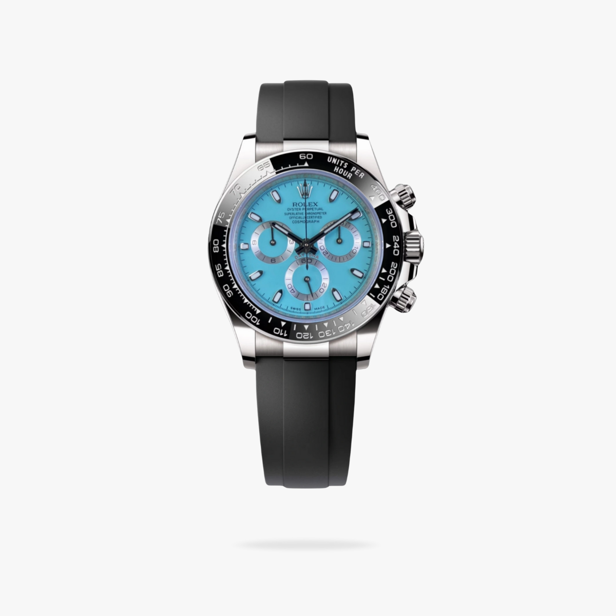 CEL-W-RL-089.png Rolex Cosmograph Daytona 40 mm Oysterflex Ceramic Bezel Ice blue Dial - Image 1