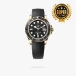 [Super Clone] Rolex Yacht Master 42 mm Oysterflex Black Ceramic Bezel Black Dial 226658