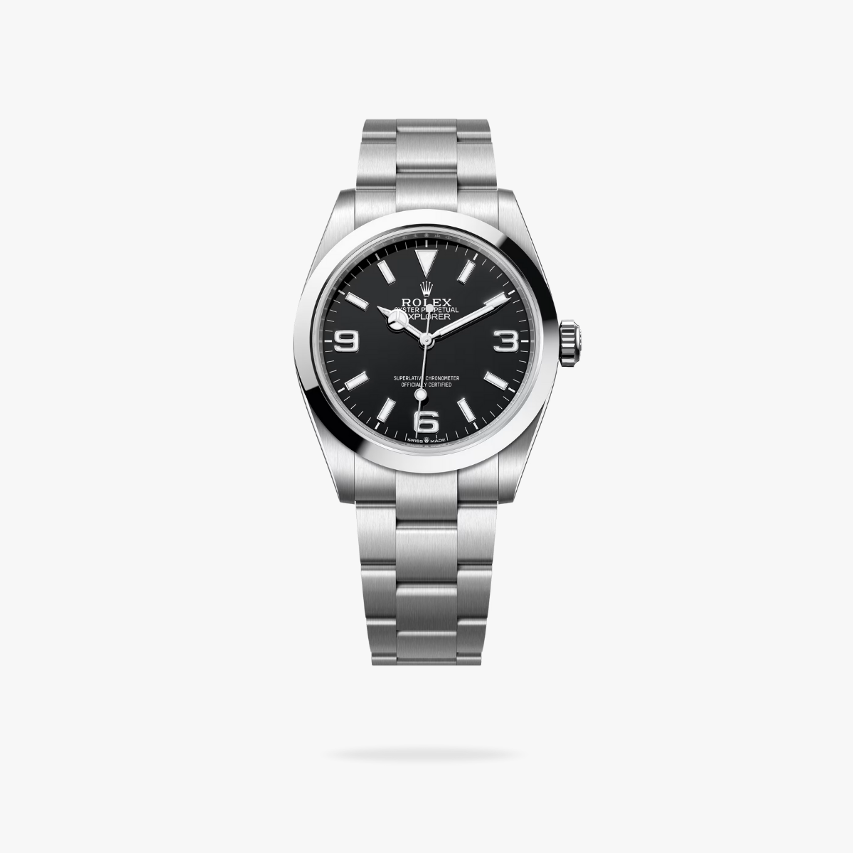 CEL-W-RL-099.png Rolex Explorer 40 mm Oyster Smooth Bezel Black Dial 224270 - Image 1