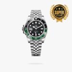 [Super Clone] Rolex GMT Master II 40 mm Oyster Black and green Bezel Black Dial 126720VTNR