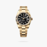 Rolex Sky Dweller 42 mm Oyster Fluted Bezel Bright black Dial 336938