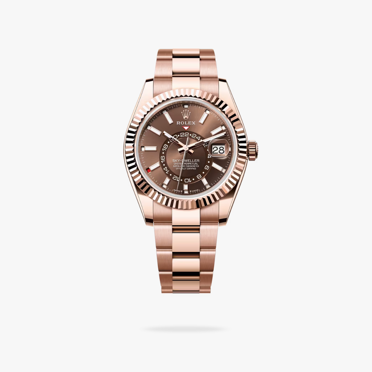 CEL-W-RL-130.png Rolex Sky Dweller 42 mm Oyster Fluted Bezel Chocolate Dial 336935 - Image 1