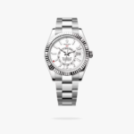 Rolex Sky Dweller 42 mm Oyster Fluted Bezel Intense white Dial 336934