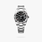 Rolex Sky Dweller 42 mm Oyster Fluted Bezel Bright black Dial 336934