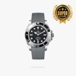 [Super Clone] Rolex Submariner 41 mm Oysterflex Black ceramic Bezel Bright black Dial 124060