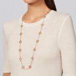 Van Cleef and Arpels Vintage Alhambra long necklace 20 motifs - Image 2