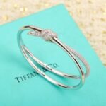 Tiffany and Co TIFFANY Knot Double Row Hinged Bangle - Image 2