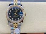 Rolex Datejust 36mm Black with diamonds Dial